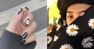 法式、撞色已过时！2020夏季最新光疗美甲趋势“小雏菊”，与男神GD画上同款指甲！